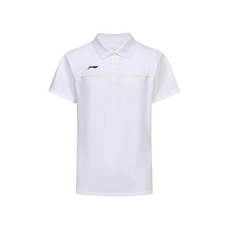 

Li Ning дышащая легкая футболка-поло с коротким рукавом мужская белая APLU071-2 M
