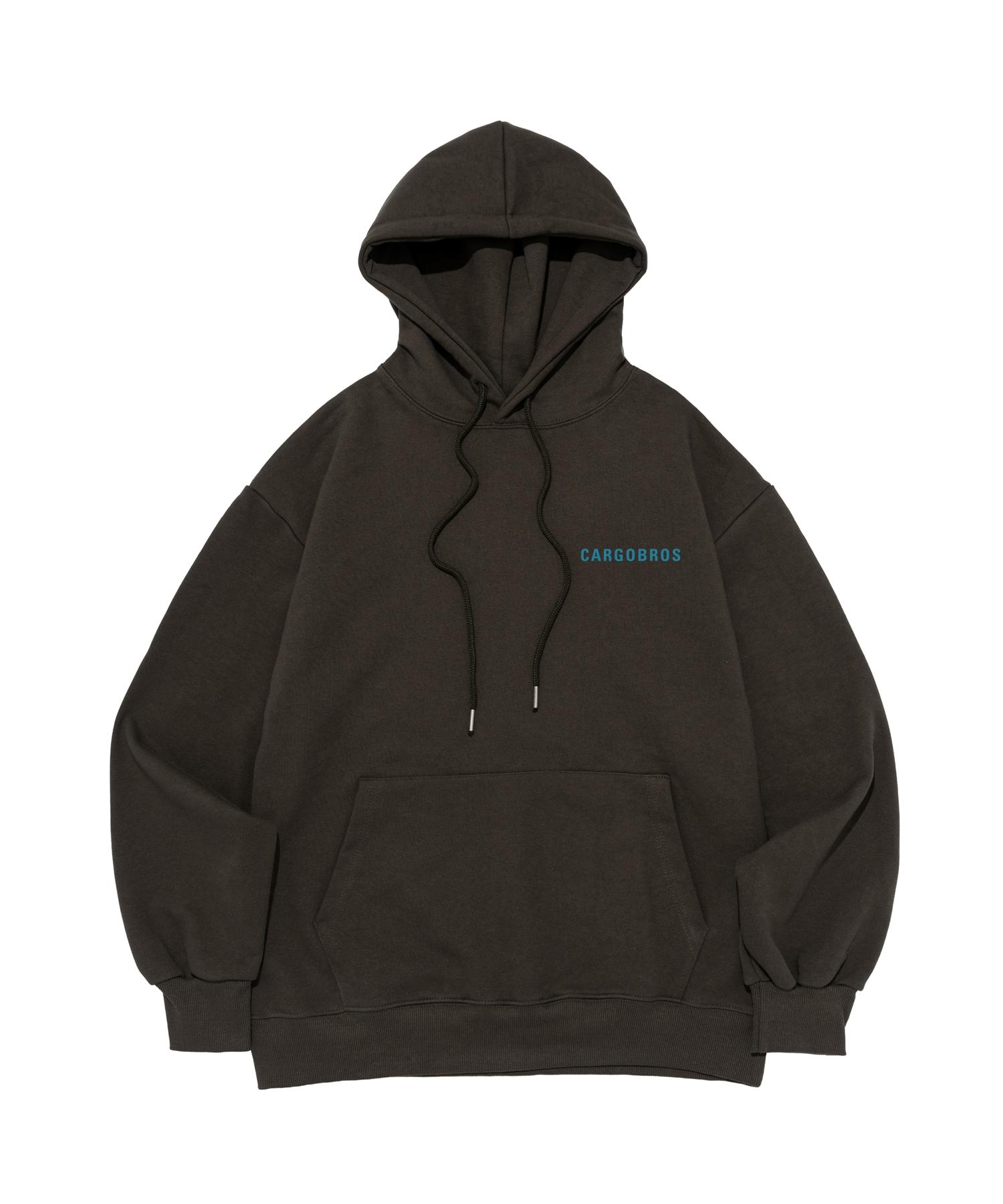 Cargo Bros Essential Logo Oversized Hoodie (Khaki/Green) L (Fleece)