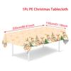 Christmas Snowflake Plastic Tablecloth Merry Christmas Decorations for Home 2025 Navidad Natal Xmas Table Ornament New Year 2026