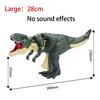 Swinging Dinosaur T-rex Toy Creative Telescopic Spring Dino Fidget Christmas Gifts Children Decompression for Kids Battery-free