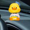 Duck Figurine Tabletop Car Ornament for Living Room Dashboard Bookshelf Student