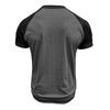 Men's Summer Short Sleeve T-Shirt Fashion Patchwork Henry Collar Button Casual Tees Tops