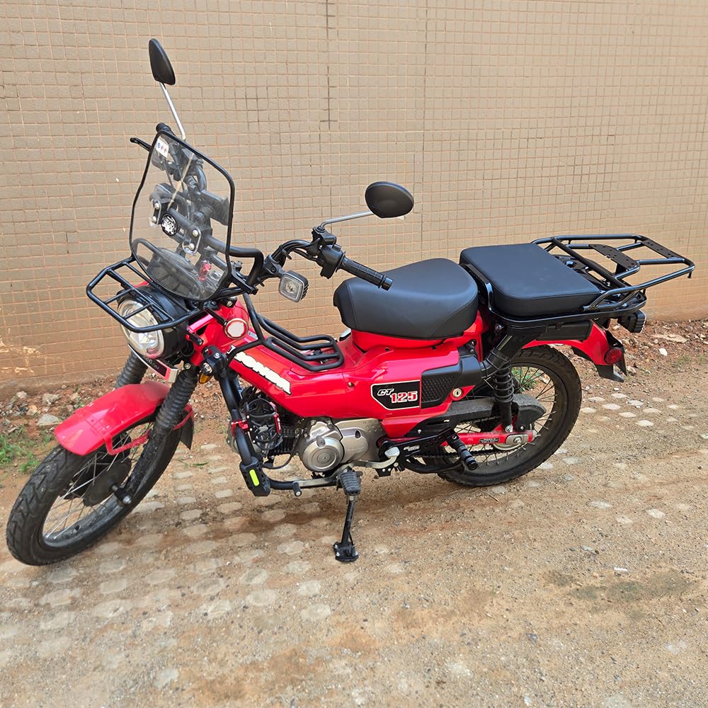 Black Steel Rear Carrier for Honda Hunter Cub CT125 JA55 JA65