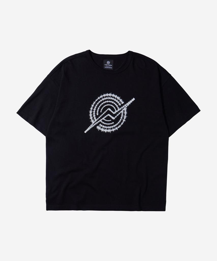 Kallapataleu Front Logo Loose Fit T-Shirt - Black