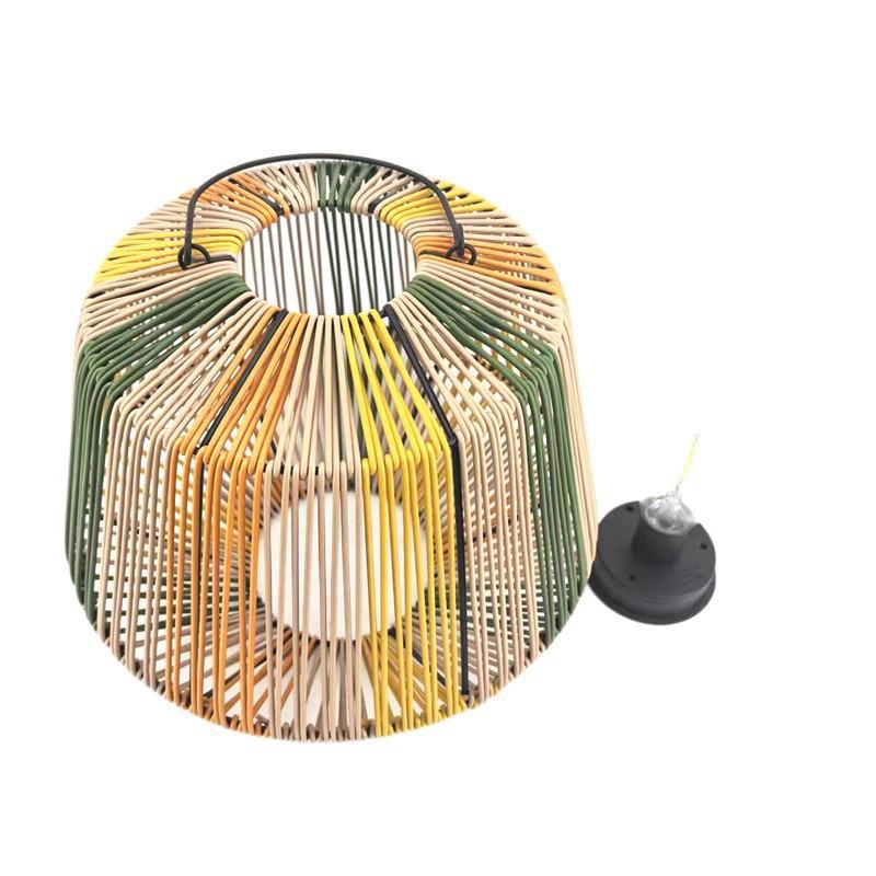 Handmade Solar Rattan Lantern - Four Colors, Stylish Decorative Garden Lamp