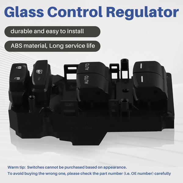 35750-TEA-H02: Kompatibel mit Honda Civic 2016-2021 (10. Generation) Elektrischer Fensterheber-Schalter.