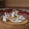 Mode 2025 Sommer Neue Damen Schuhe Offene Zehen Dicker Absatz Sandalen Mode Ein Riemen High Heel Schuhe, Modische Frauen