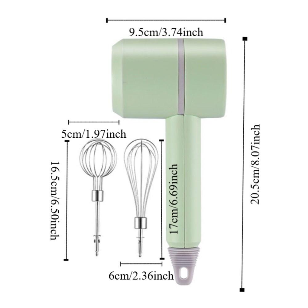 Portable Electric Hand Mixer Adjustable Gears Mini Egg Beater Electric Eggbeater Kitchen Gadget