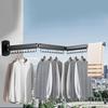 Aluminum Alloy Folding Clothes Hanger Wall Mount Clothes Organization Rack  for Laundry