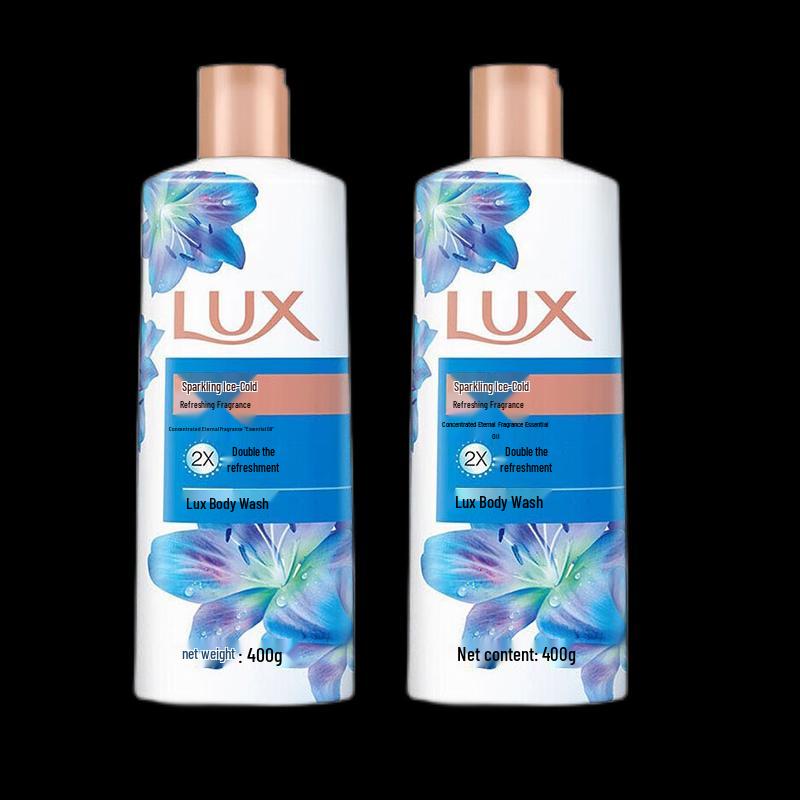 Lux Sparkling Icy Cool Shower Gel 400g 2-Pack