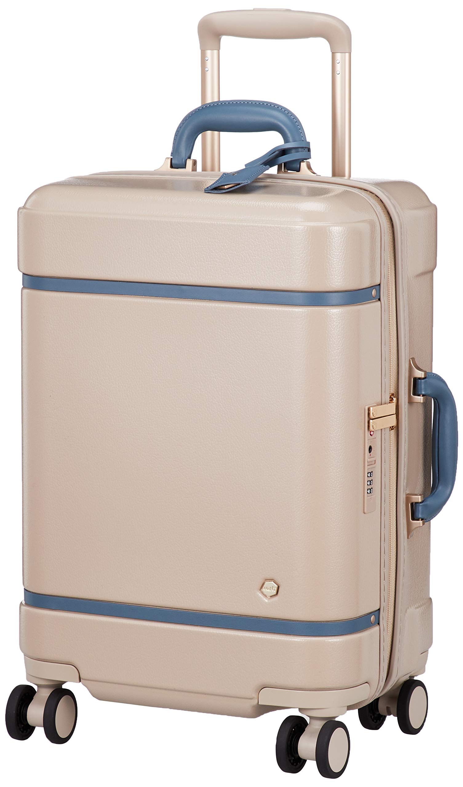 

Suitcase with caster double eco bag for Notre 54 Pottery beige [Hunt] stopper, wheels, included, 1-3 nights, carry-on luggage, 06881, cm,
