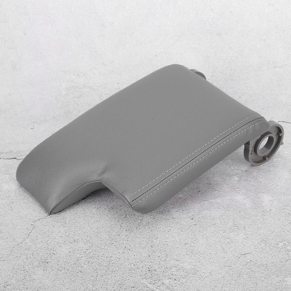Car Center Console Armrest Cover Pad Cushion Fits for E46 1999 2004Gray