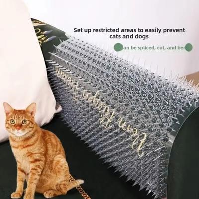Nueva Alfombrilla de Plástico Antigatos Engrosada con Pinchos Repelente para Gatos Esterillas de Entrenamiento para Plantas Muebles Interior
