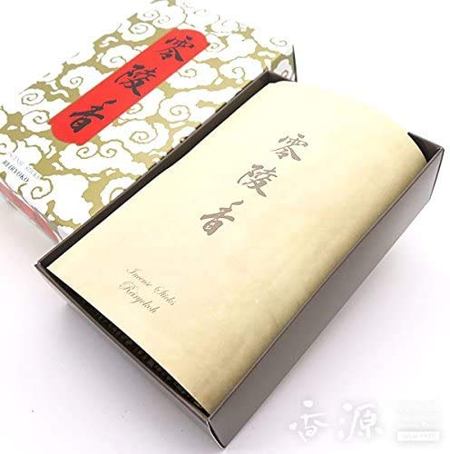 Kunmeido Eiheiji Temple's Famous Reiryo-ko Incense Sticks, Large Bulk Size, Value Pack of 2 (160g X 2) with Pocket Tissue Set