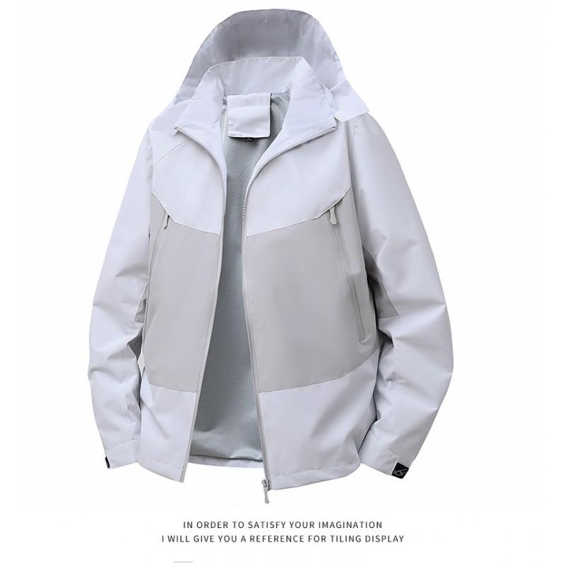 Unisex Lightweight Waterproof Windproof Hooded Outdoor Jacket Hiking Camping Trekking Fall