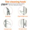 Automotive Tire Maintenance Tool Cleaning Hook, Car Gap Buckle Stone Tread Remover Cleaner Universal