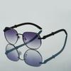 New Fashion Metal Gradient Shades Women Ins Brand Design Sunglasses Chic Multi Color Lens Driving Anti UV Sunglasses