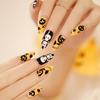 24 Pcs/box of Detachable Halloween Style Push-on Nails Wearable Fake Nails Full Coverage Nail Stickers Decoration
