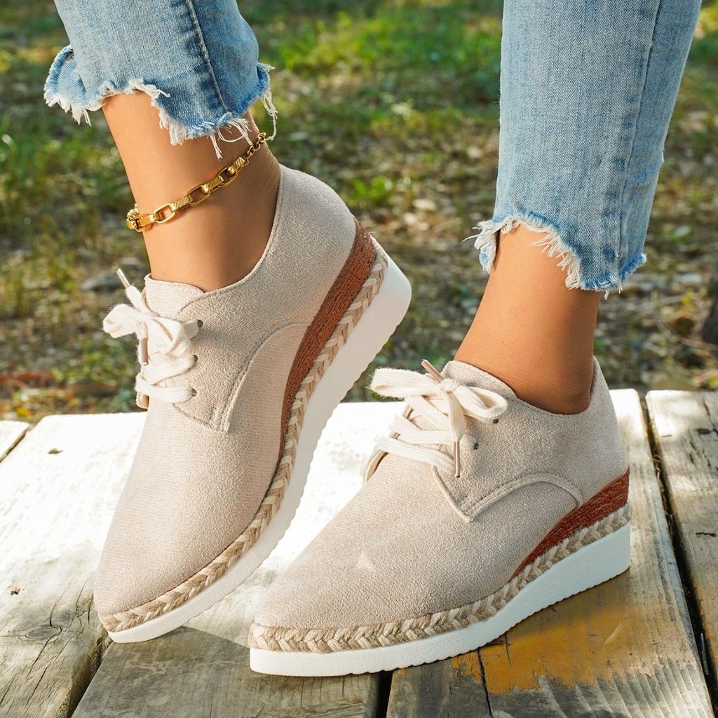 Fashion Women Casual Vulcanized Shoes Autumn New Style Thick Bottom Platform Lazy Loafers Buckle Single Shoes Women's Casual Footwear