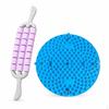 3Row Bendable Yoga Massage Stick Leg Slimming Roller Muscle Relaxation Tool Purple