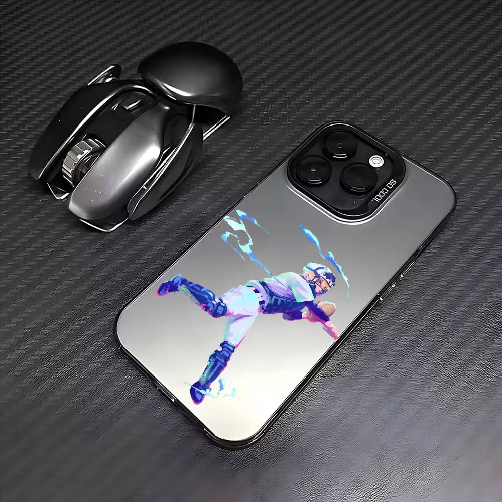 O-Oblivion Anime Battery Phone Case For iPhone17,16,15,14,13,12,11 Plus,Pro Max Colored Silver Plated Inside Cover