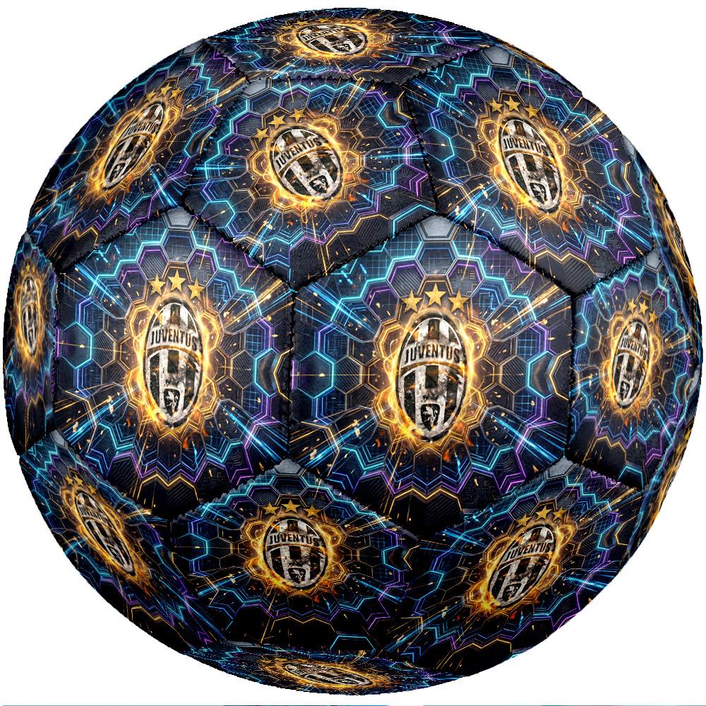 Juventus FC Theme Soccer Ball Size 5 Soccer Ball Soft Touch Professional Training Football for Outdoor Sports