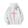 Unisex Kapuzenpullover Mit Blitz-Print Lockerer Sitz Winterlich Warm Fleecegefüttert Streetwear Teenager
