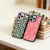 Liquid Swirl Pattern Phone Case For iPhone 17,16,15,14,13,12,11 Plus,Pro Max,XS,Colorful Silver Black Cover