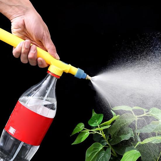 Garden Wand Sprayer Manual Pressure Sprayer with Adjustable Spray Nozzle Mist Sprayer Compatible with Drink Bottle for Watering Indoor Outdoor Plants