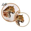 Creative Wildlife Art Stickers Animal Head Wall Sticker Peel And Stick Lion Tiger Owl Leopard Soft Decoration for Home PVC Decal Removable