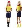 1 Zestaw Ubranka dla Lalki Kostium Cosplay Kelnerki Dla Ubranek Lalki Barbie Stroje 1/6 Akcesoria Dla Lalki Barbie Akcesoria Dla Lalki Dziecko