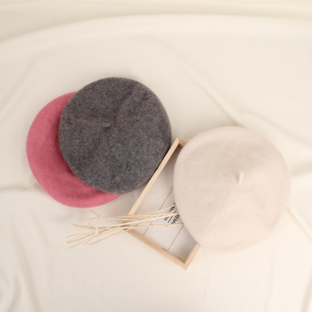 Women's and Men's Couple Daily Chubby Wool Beret Hat
