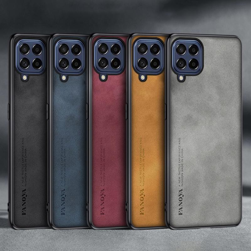 For Samsung Galaxy A12 A22 4G A42 5G Case Luxury Leather Phone Case For Samsung M12 M22 M32 M42 Back Cover Silicone Protection