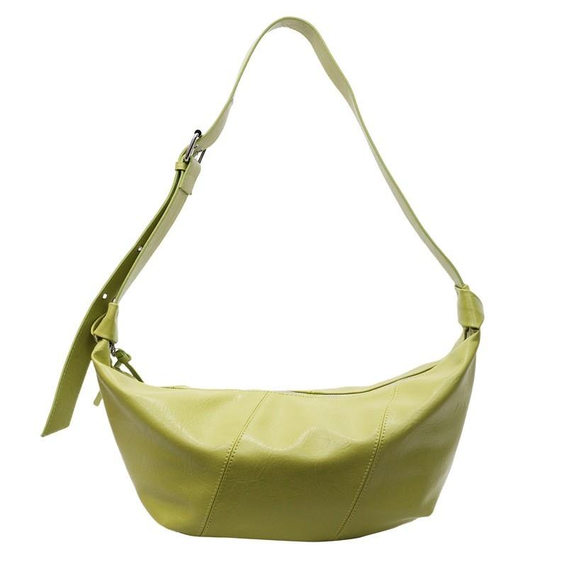 Urbsimple Solid Color Pu Leather Shoulder Crossbody Bag For Women With Zip Closure And Inner Pockets