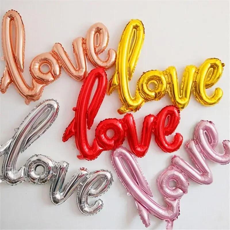 43 Inch Letter LOVE Foil Balloon Anniversary Wedding Valentines Birthday Party Decoration Letters Foil Balloons