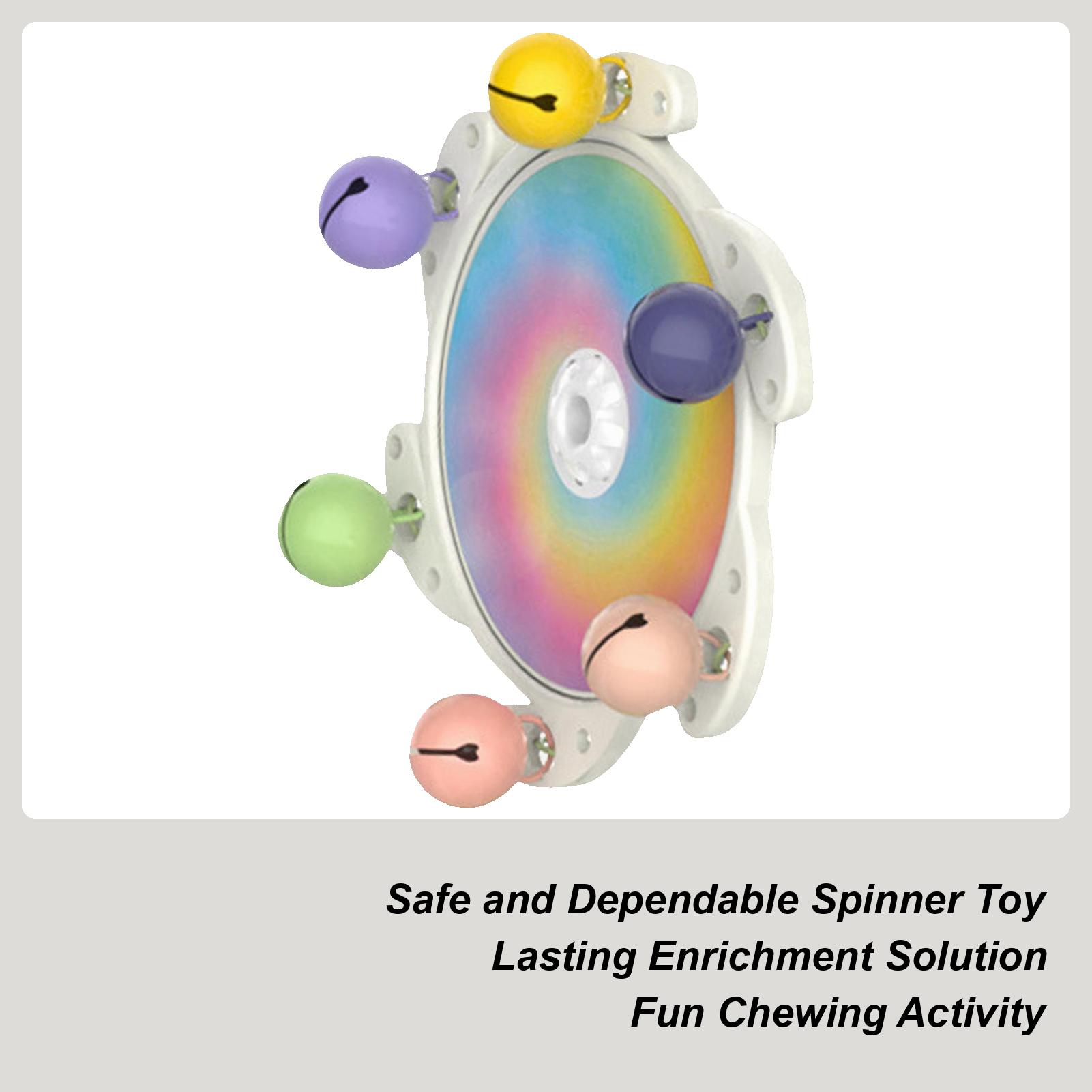 

Bird Toys For Parakeets Spinner Bird Toys For Cage Funny Entertainment Companion Interactive Chewing Puzzle For Pet Animals CN