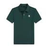 Sommer Herren Kaninchenschädel Design Kurzarm Poloshirt