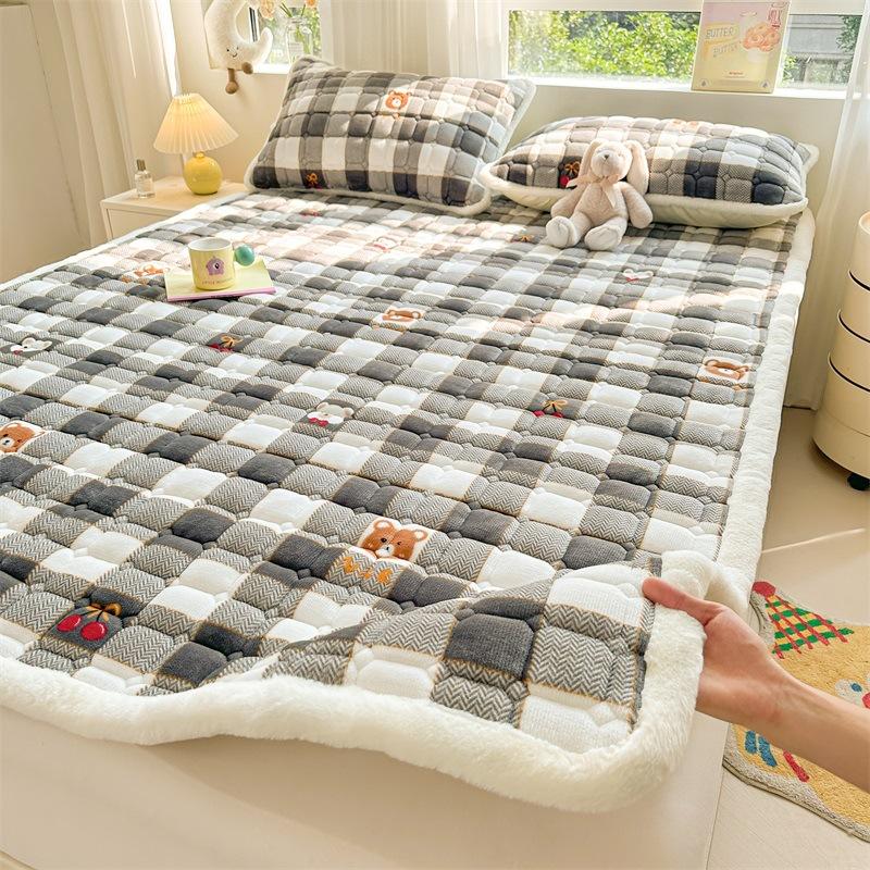 Saltea din bumbac catifea lapte pentru uz casnic, saltea din catifea coral de iarnă pentru căldură și îngroșare