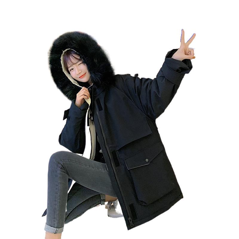 Women's Winter Down Cotton Padded Jacket - Hong Kong & Korean Style, Dongdaemun Inspired, Loose Fit, Ideal for Students
