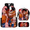 Dragon Ball Dragon Ball Student School Bag Cartoon Backpack Crossbody Bag Pencil Bag Waterproof Three-piece School Bag