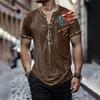 Men's Independence Day Printed Round-neck Short-sleeved T-shirt