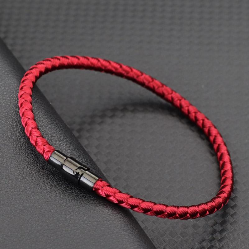 

Fashion Grade A Keel Rope Bracelet For Men Double Safety Magnetic Buckle Charm Braslet Outdoor Cycling Hand Accessories Pulseria S 18.5cm 7.3Inch винный