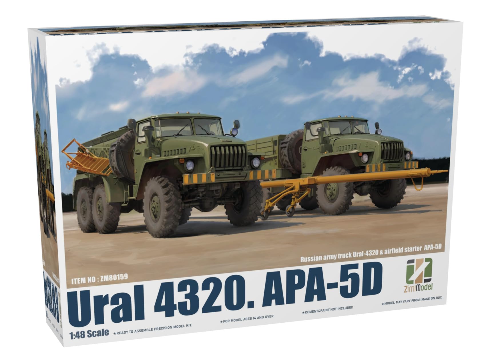 

Zimi Model 1/48 Грузовик Урал 4320 и АПА-5Д Автомобиль электропитания для авиации Набор (Пластиковая Модель Набор ZM80159) (Военная техника)