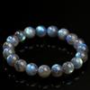 Hongchu Crystal Natural Starry Labradorite Round Bead Bracelet Iridescent Labradorite Blue Light Bracelet
