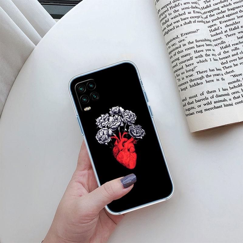 Calm Heart Art Transparent Phone Case for Motorola Moto G10 G20 G30 G31 G32 G34 G35 G41 G42 G50 G51 G52 G55 G60 G60S