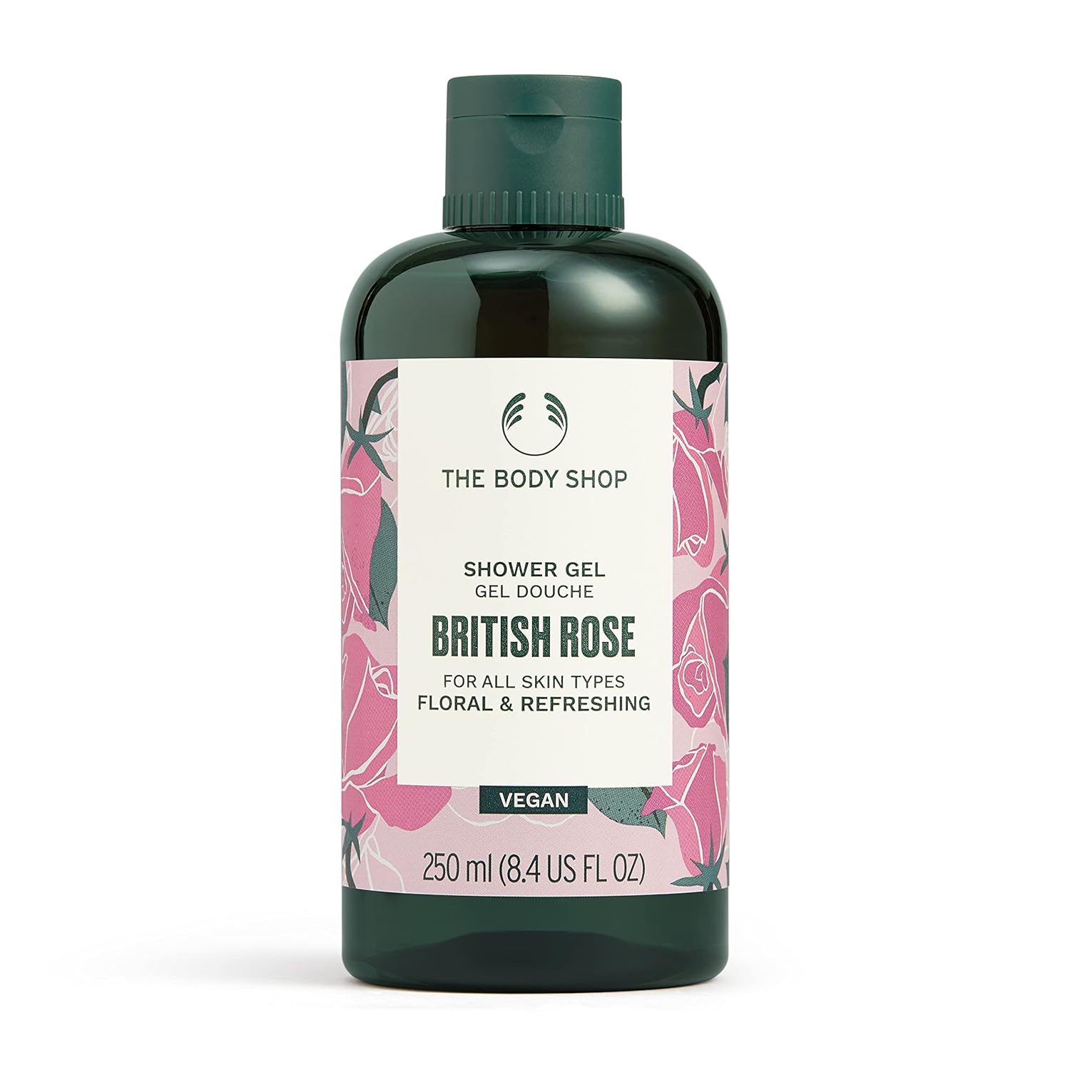 

The Body Shop British Rose Shower Gel 250 Ml | Vegan Body Wash for All Skin Types, Cleanse & Refresh