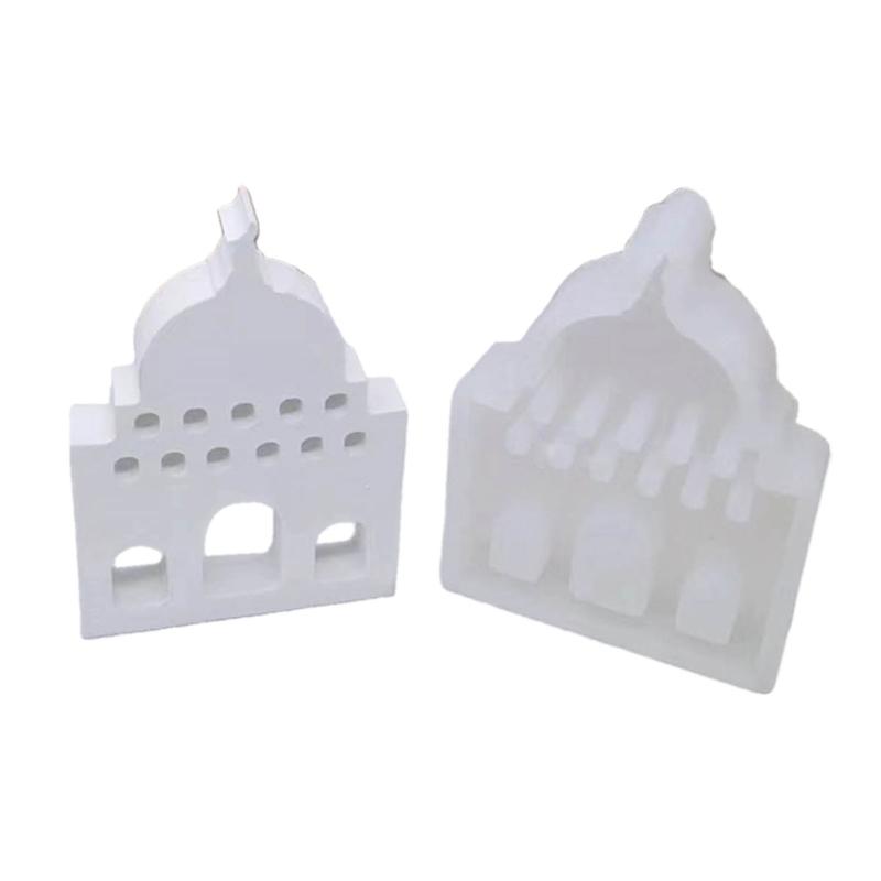 Mosque Shaped Resins Molds, Mosque Shaped Silicones Molds for Making Tealight Holder Decorations Desk Decorations