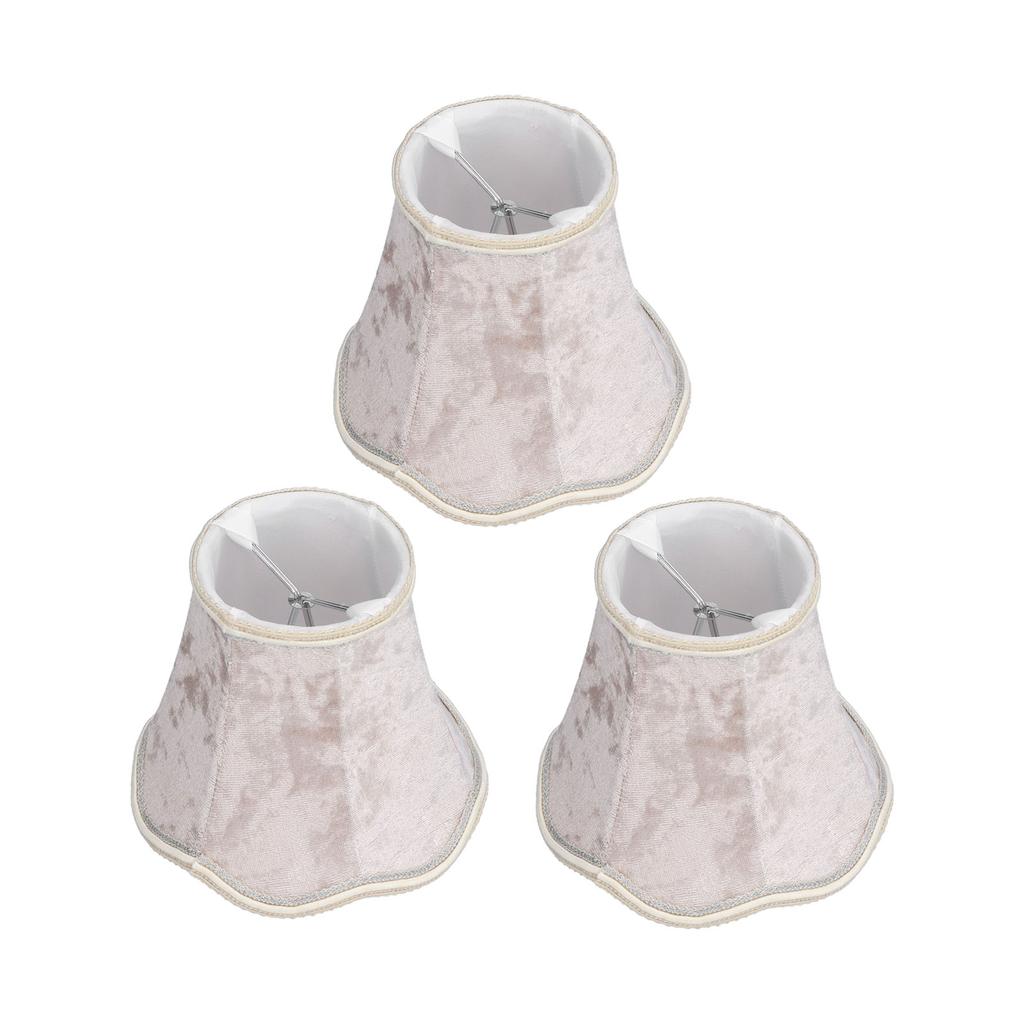 3Pcs ClipOn Lampshades Modern E14 Chandelier Table Lamp Shade Accessory for Home Hotel Club KTV