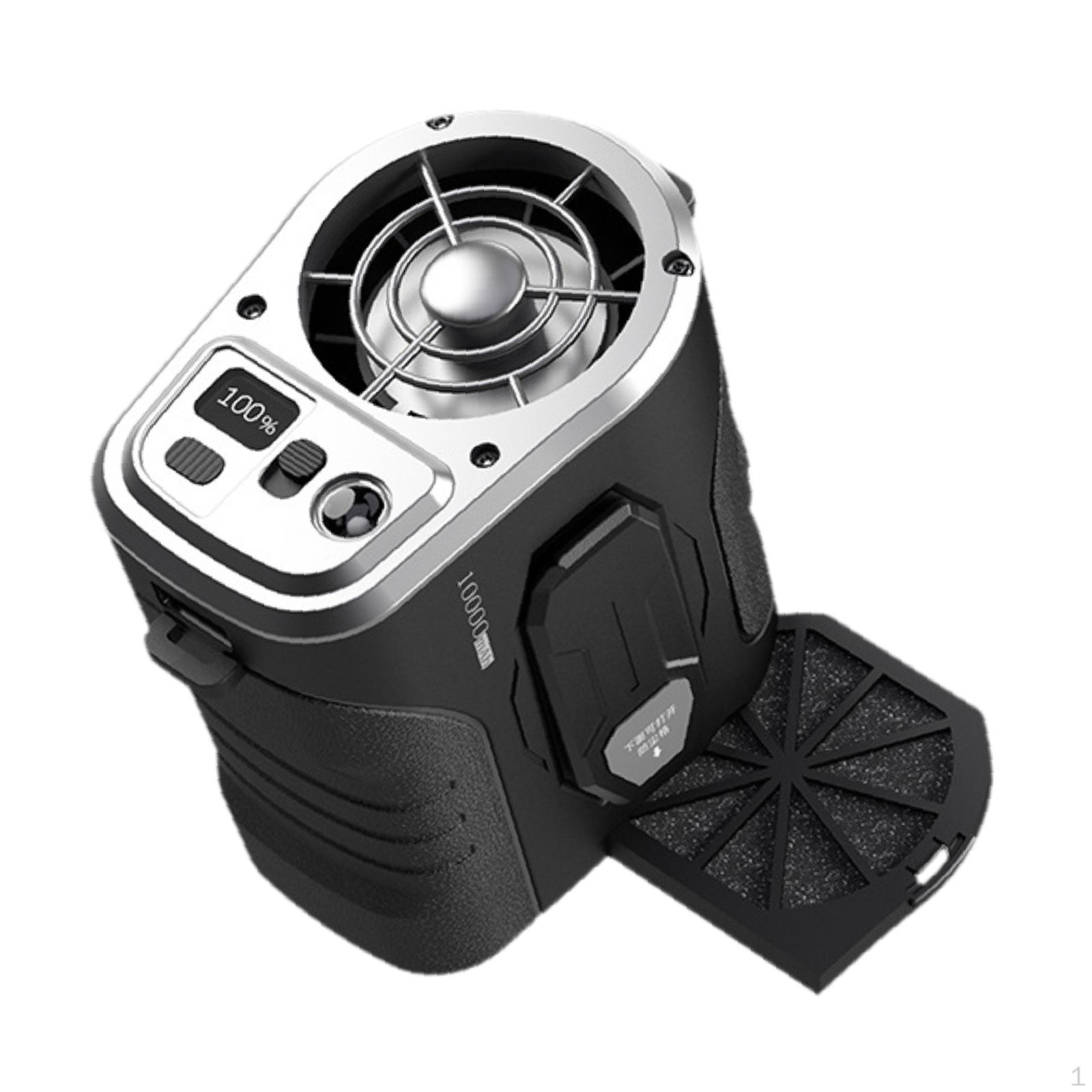 

Носимый вентилятор Hands Free, ожерелье с высокой пропускной способностью, подвесной вентилятор с зажимом для талии и фонариком для Silver 8000mAh