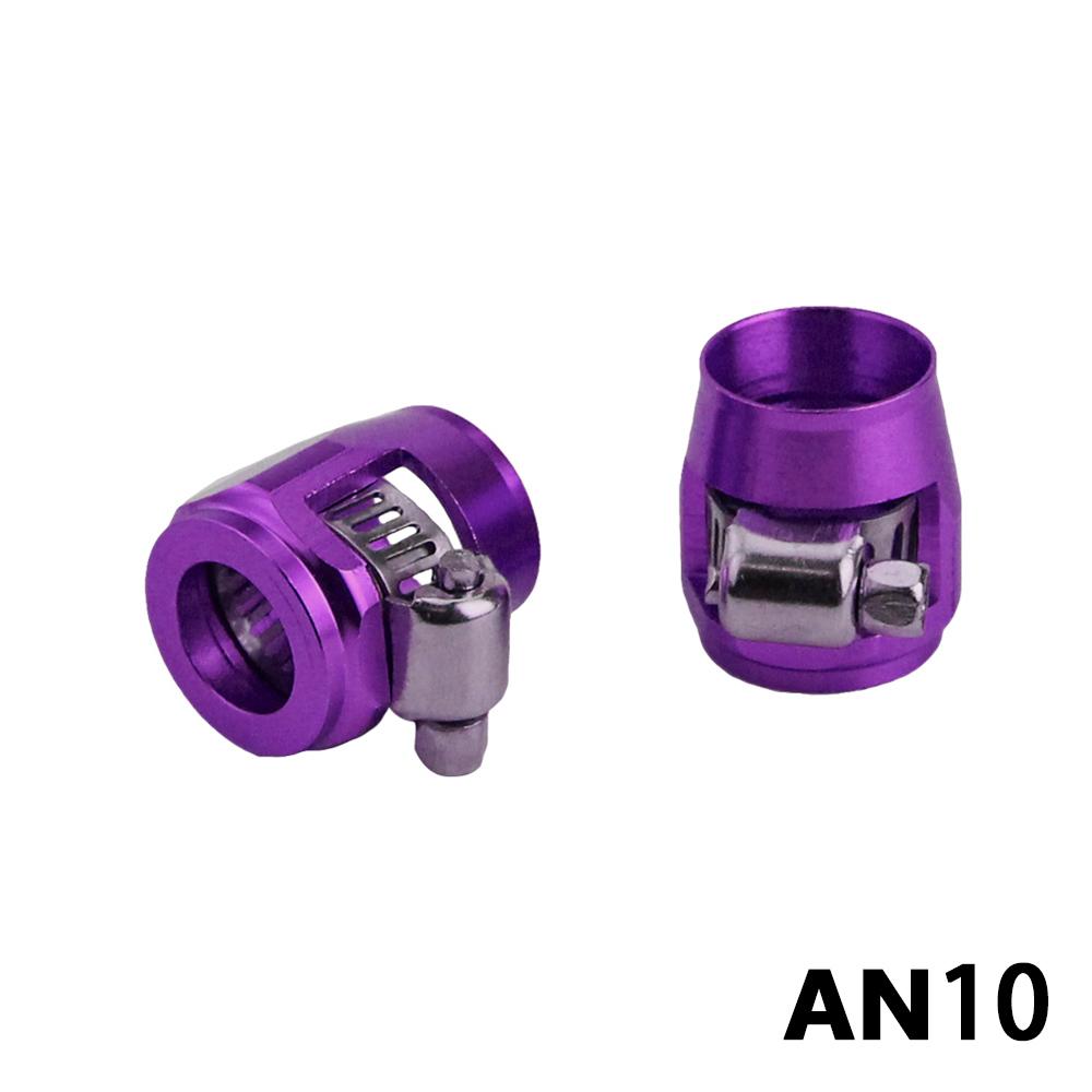 1lot=2pcs AN6 AN8 AN10 AN12 AN4 Hose Clamp End Fuel Pipe Clip Oil Water Tube Hose Fittings Hose Clamp Hose Clamp Fixing Clamp